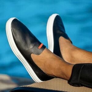 Savale Glover Leather Slip On Loafer Sneaker Shoe Size 13